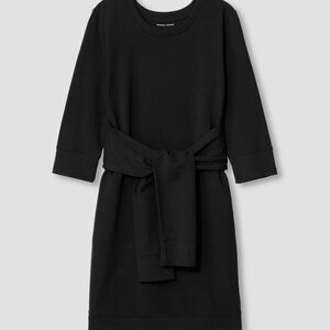 Universal Standard Misa Tie Sweatshirt Dress Black Plus Size 18-20